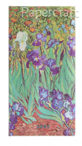 Diář Paperblanks 2025 Van Gogh’s Irises slim horizontální DED5764