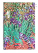 Diář Paperblanks 2025 Van Gogh’s Irises mini horizontální DED5749