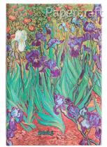 Diář Paperblanks 2025 Van Gogh’s Irises mini verso DED5759